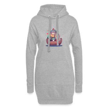 Wikinger Germanen Thor - Hoodie-Kleid - Grau meliert - Vorne
