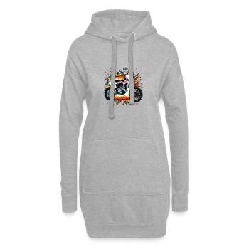 Motocross Motorsport - Sweat-shirt à capuche long Femme - gris chiné - Devant