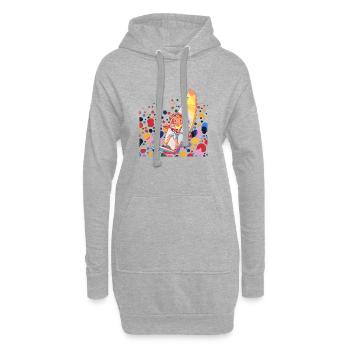 Windsurfen Windsurfing - Hoodie-Kleid - Grau meliert - Vorne