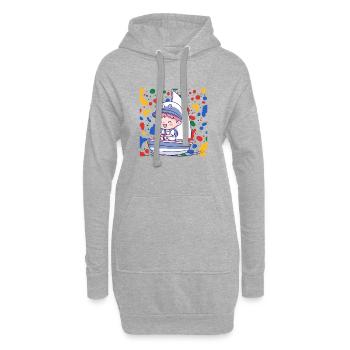 Sailing Sailing Ship - Hoodie Dress - heather grey - Front
