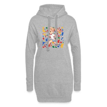 Running Sprint Triathlon - Hoodie Dress - heather grey - Front