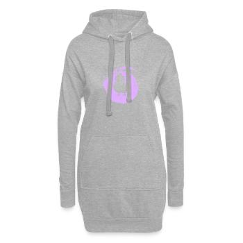 chicken chick egg - Hoodie Dress - heather grey - Front