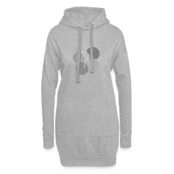 Jitsu d’arts martiaux mixtes - Sweat-shirt à capuche long Femme - gris chiné - Devant