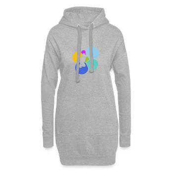 Curlingstick Curlingeisen Curling Player - Hoodie Dress - heather grey - Front