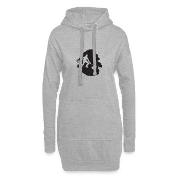 Curlingstock Curlingstein Curlingteam - Hoodie-Kleid - Grau meliert - Vorne