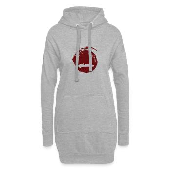 Rennwagen Driften - Hoodie-Kleid - Grau meliert - Vorne