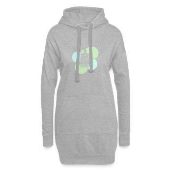 Locomotive à vapeur Locomotive à vapeur Locomotive - Sweat-shirt à capuche long Femme - gris chiné - Devant