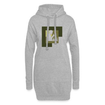 Chemiker chemisch Periodensystem - Hoodie-Kleid - Grau meliert - Vorne