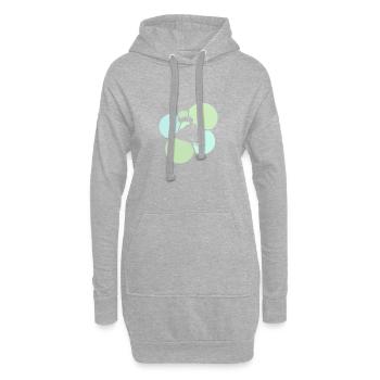Chemin de fer Locomotive à vapeur Locomotive à vapeur - Sweat-shirt à capuche long Femme - gris chiné - Devant