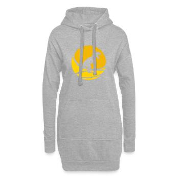 Dinosaurs Tyrannosaurus Reptil - Hoodie-Kleid - Grau meliert - Vorne
