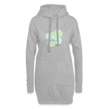Rennauto Rennfahrer Tuner - Hoodie-Kleid - Grau meliert - Vorne
