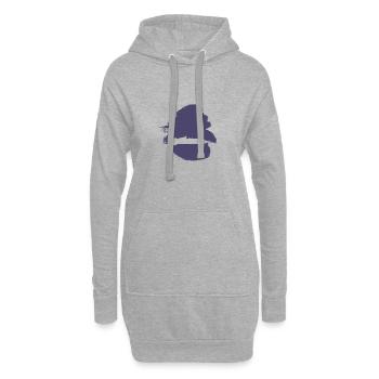Driften Renner - Hoodie-Kleid - Grau meliert - Vorne
