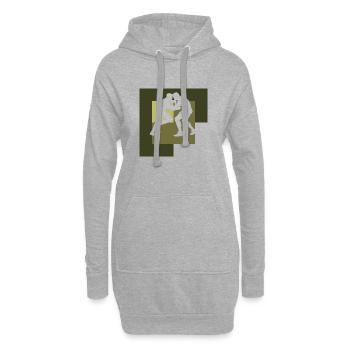 Wrestling Wrestler Kampfsport - Hoodie-Kleid - Grau meliert - Vorne