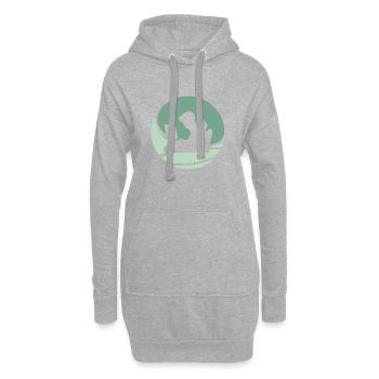 Hacker Informatik Student Hacken - Hoodie-Kleid - Grau meliert - Vorne