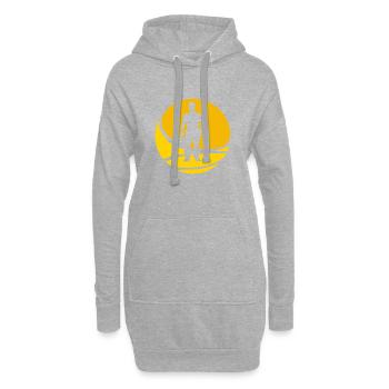 Werkzeug Installateur - Hoodie-Kleid - Grau meliert - Vorne