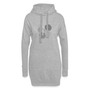 Pêche Pêcheurs à la ligne - Sweat-shirt à capuche long Femme - gris chiné - Devant