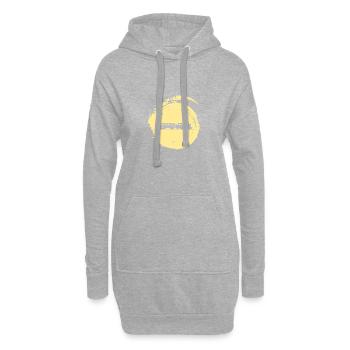 Modèle réduit de locomotive à vapeur Locomotive - Sweat-shirt à capuche long Femme - gris chiné - Devant