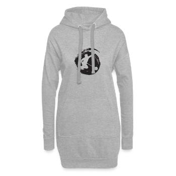 Curling Curlingstock - Hoodie-Kleid - Grau meliert - Vorne