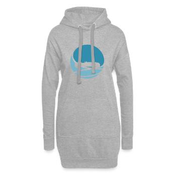 Driften Rennbahn - Hoodie-Kleid - Grau meliert - Vorne