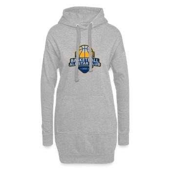 BASKETBALL ALL STAR CLUB DUNK SLAM TEAM MOTIFS - Sweat-shirt à capuche long Femme - gris chiné - Devant