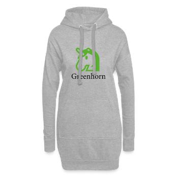 greenhorn - Hoodie-Kleid - Grau meliert - Vorne