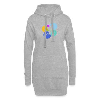 Radfoan Rad Cycliste Cyclisme - Sweat-shirt à capuche long Femme - gris chiné - Devant