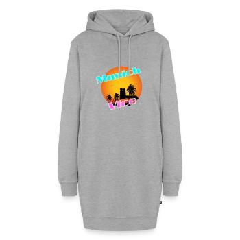 Munich Vice Miami Vice rétro des années 80 - Sweat-shirt à capuche long Femme - gris chiné - Devant