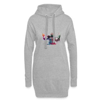 Wasserballsport #sport #waterpolo - Hoodie-Kleid - Grau meliert - Vorne
