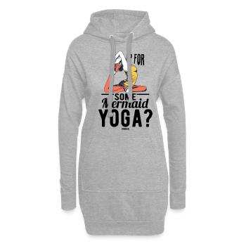 Méditation Yoga Mermaid Sports - Sweat-shirt à capuche long Femme - gris chiné - Devant
