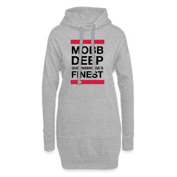 Mobb Deep Queensbridge´s finest - Hoodie-Kleid - Grau meliert - Vorne