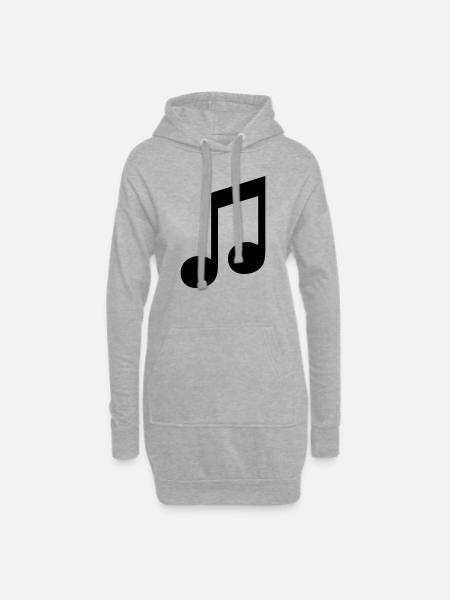 note - Hoodie-Kleid - Grau meliert