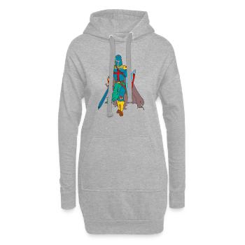 Ritter - Hoodie-Kleid - Grau meliert - Vorne