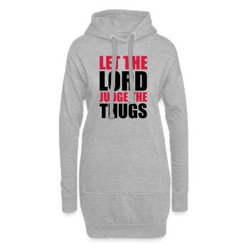 Lord Judge The Thugs - Sweat-shirt à capuche long Femme - gris chiné - Devant