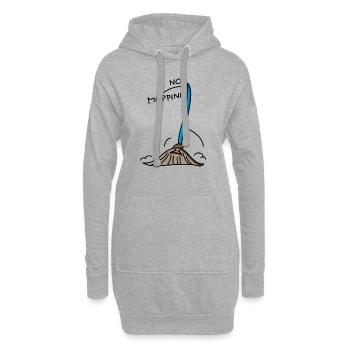 Kein Mobbing - Hoodie-Kleid - Grau meliert - Vorne