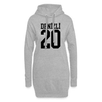 20 Denizli - Hoodie-Kleid - Grau meliert - Vorne
