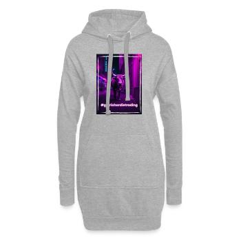 Crypto Bull - Hoodie-Kleid - Grau meliert - Vorne