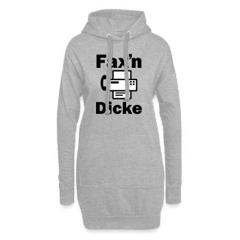 FAX'N DICKE ALTES FAXGERÄT - Hoodie-Kleid - Grau meliert - Vorne