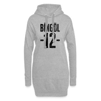 Bingöl 12 – Fierté de la diversité et de la culture - Sweat-shirt à capuche long Femme - gris chiné - Devant