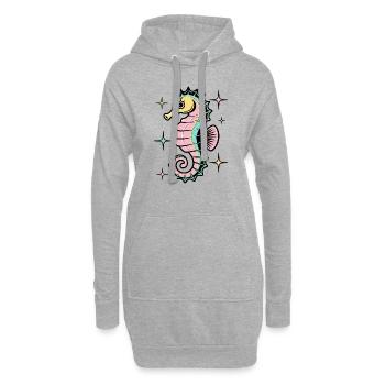 Marine Beauty - Hoodie-Kleid - Grau meliert - Vorne