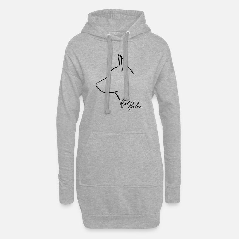 RED HEELER Profil Wilsigns - Hoodie-Kleid - Grau meliert