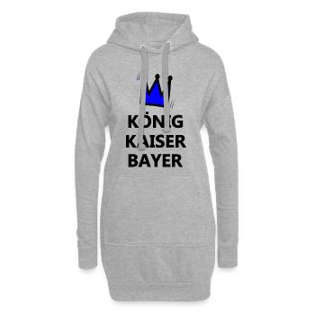 Die Herrscher aus Bayern - Hoodie-Kleid - Grau meliert - Vorne