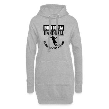 Handball spielen Handballer Ballsport Geschenkidee - Hoodie-Kleid - Grau meliert - Vorne
