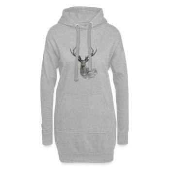 oh mein Gott - Hoodie-Kleid - Grau meliert - Vorne