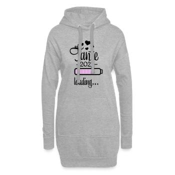 tante 2023 2f 19 - Hoodie-Kleid - Grau meliert - Vorne