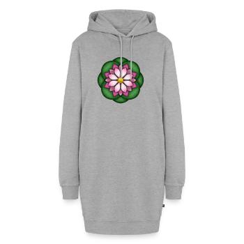 Lotus - Hoodie Dress - heather grey - Front