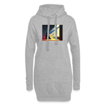 Lofi - Dude - Hoodie-Kleid - Grau meliert - Vorne