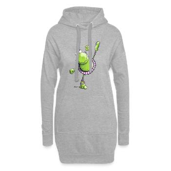 Ballett Frosch - Hoodie-Kleid - Grau meliert - Vorne