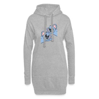 Koala Koalas - Sweat-shirt à capuche long Femme - gris chiné - Devant