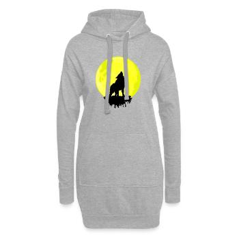 wolfsmond - Hoodie-Kleid - Grau meliert - Vorne