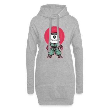 Goku Graffiti - Hoodie-Kleid - Grau meliert - Vorne